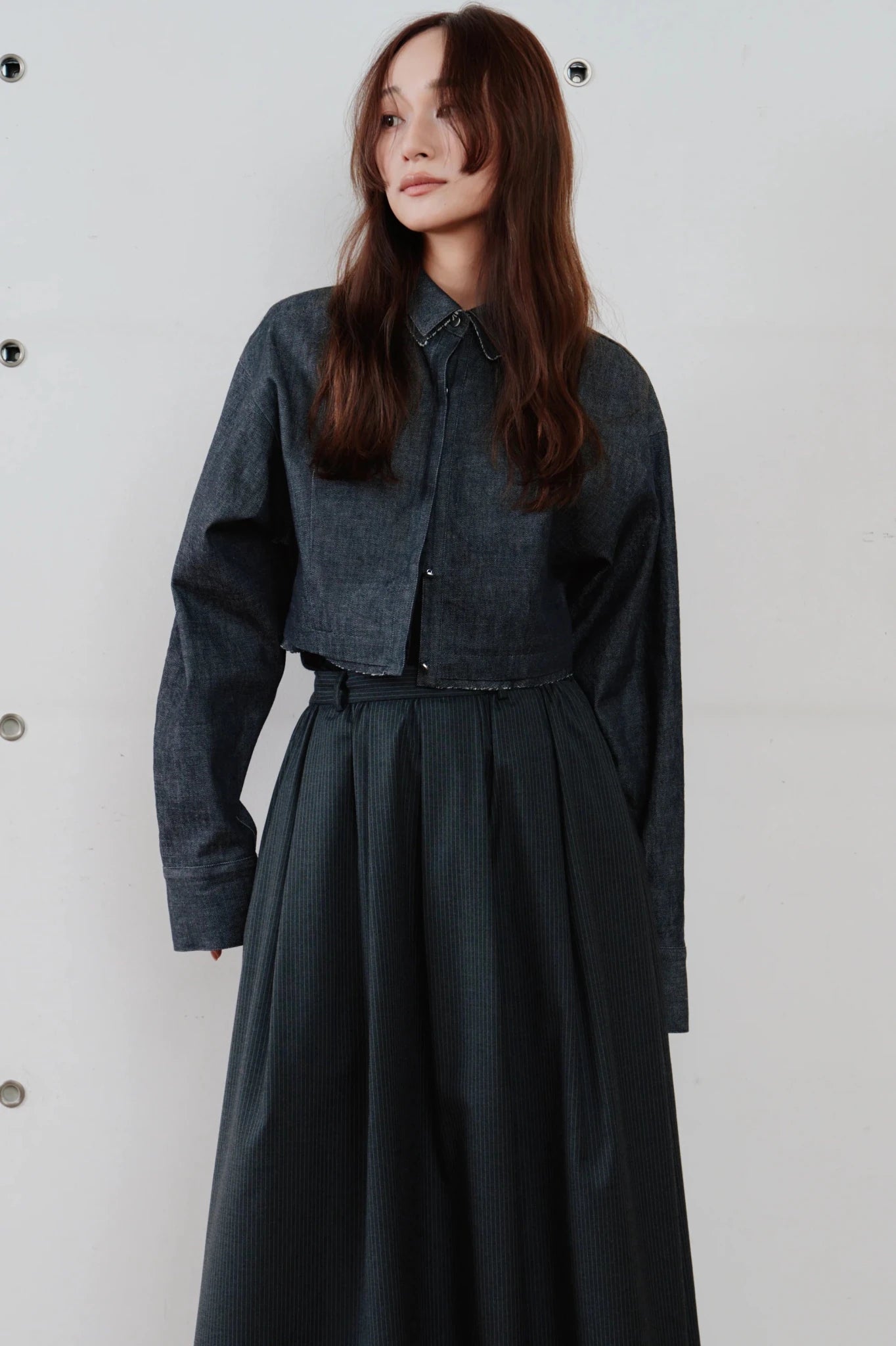 【Hella 2026 SPRING/SUMMER】snow denim blouson - Champdelarose