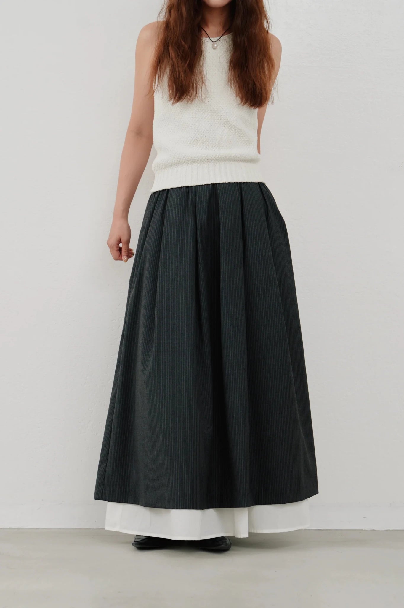 【Hella 2026 SPRING/SUMMER】striped layered skirt - Champdelarose