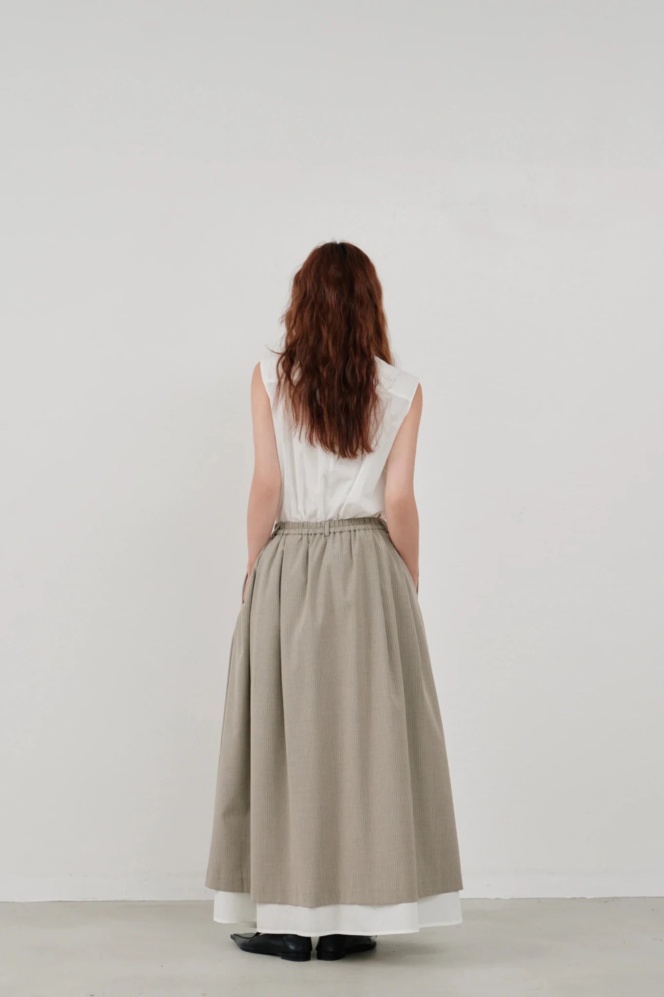 【Hella 2026 SPRING/SUMMER】striped layered skirt - Champdelarose