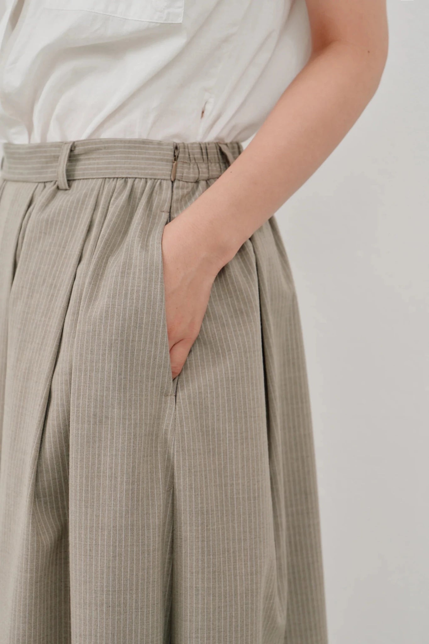 【Hella 2026 SPRING/SUMMER】striped layered skirt - Champdelarose