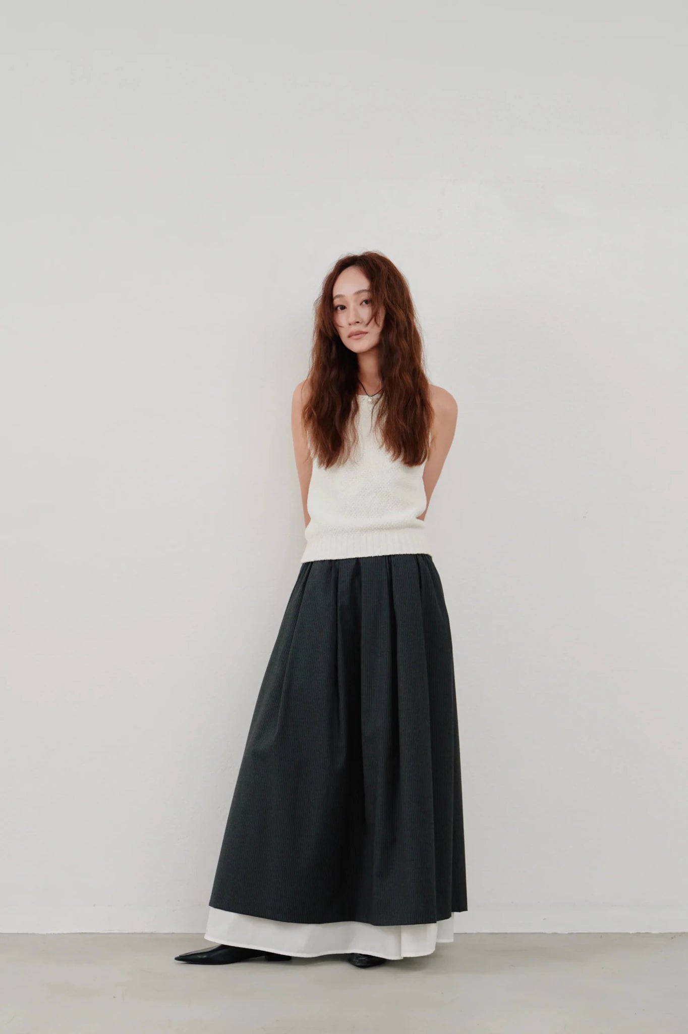 【Hella 2026 SPRING/SUMMER】striped layered skirt - Champdelarose