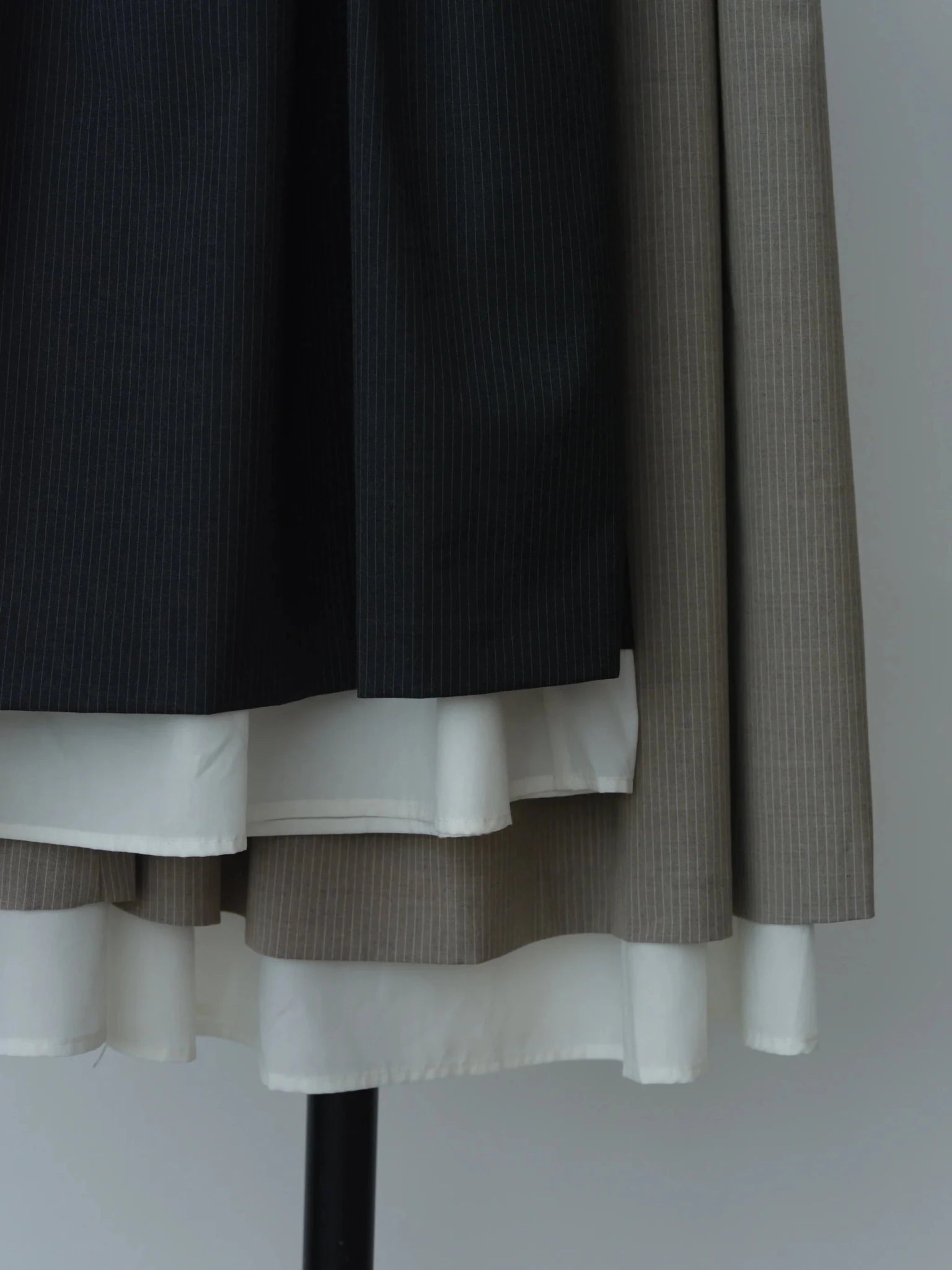 【Hella 2026 SPRING/SUMMER】striped layered skirt - Champdelarose