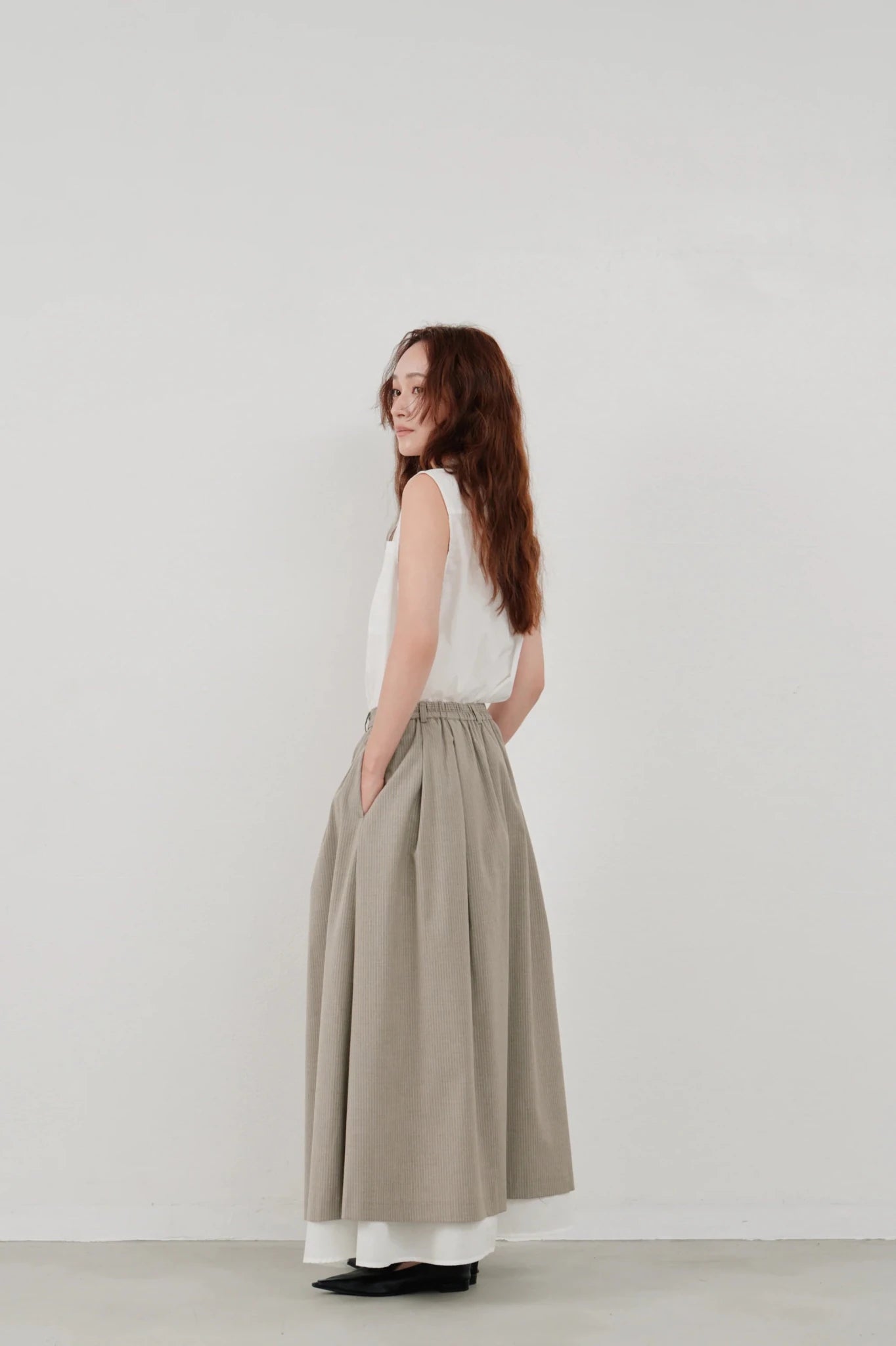 【Hella 2026 SPRING/SUMMER】striped layered skirt - Champdelarose