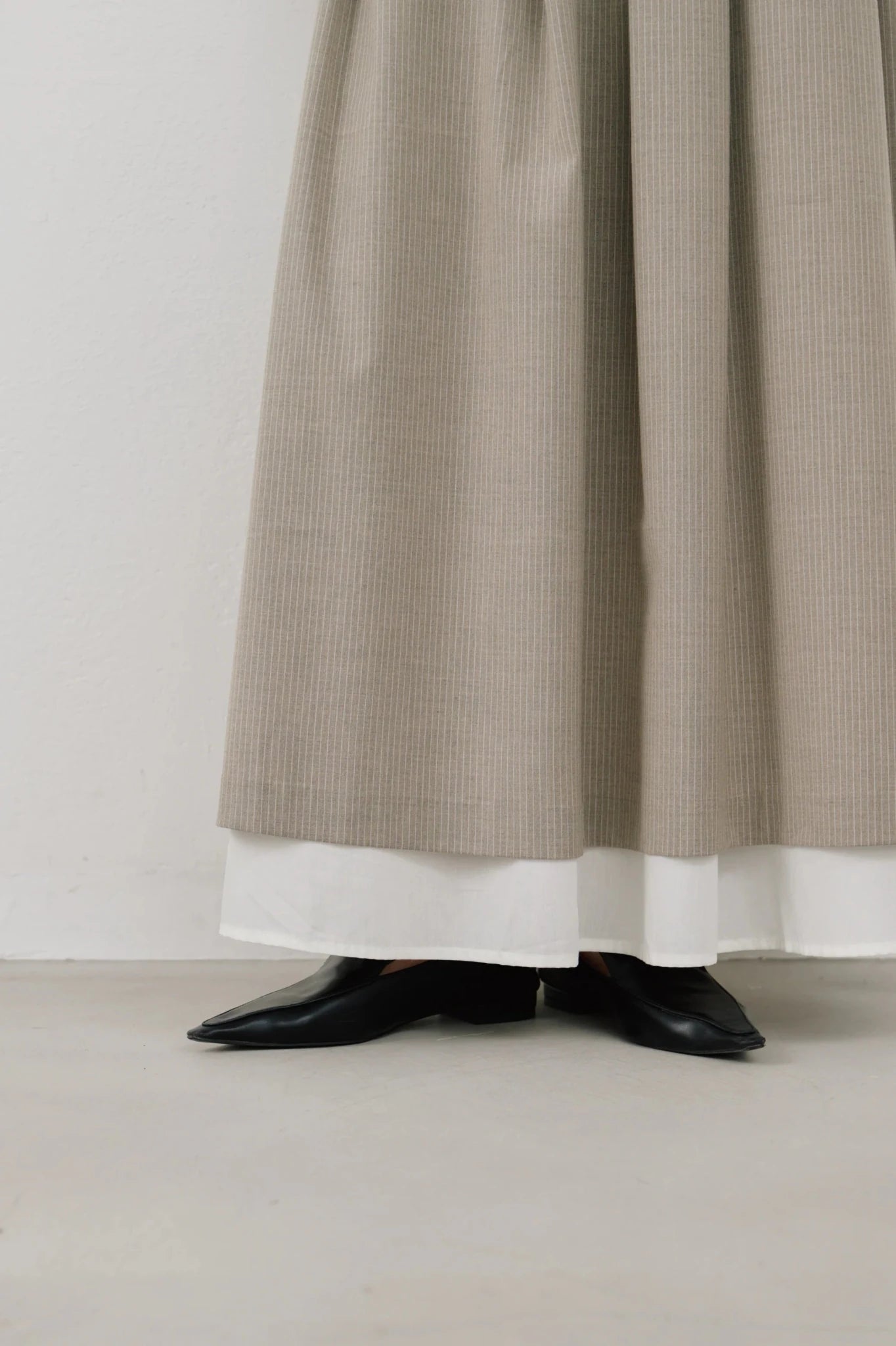 【Hella 2026 SPRING/SUMMER】striped layered skirt - Champdelarose