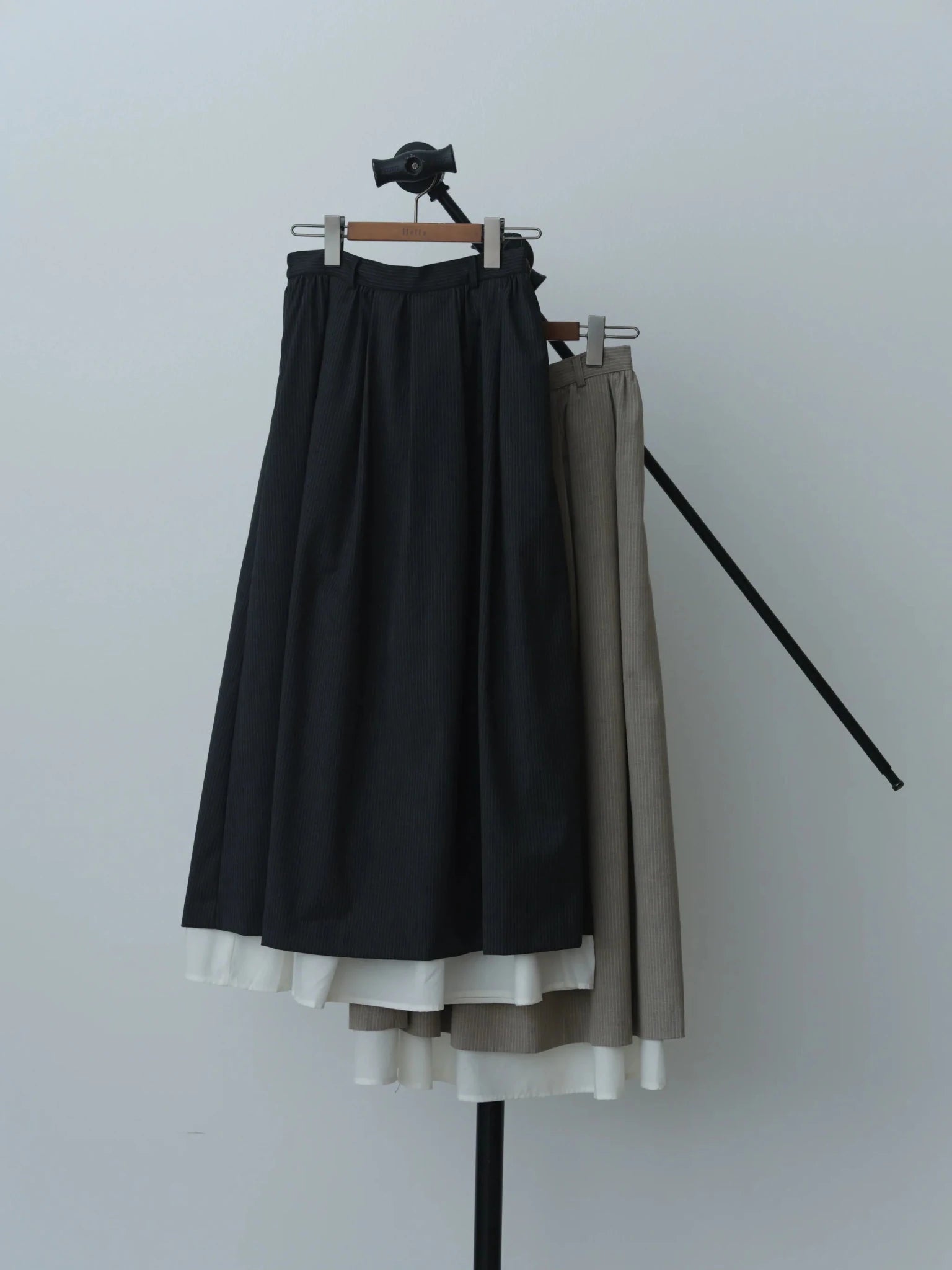 【Hella 2026 SPRING/SUMMER】striped layered skirt - Champdelarose