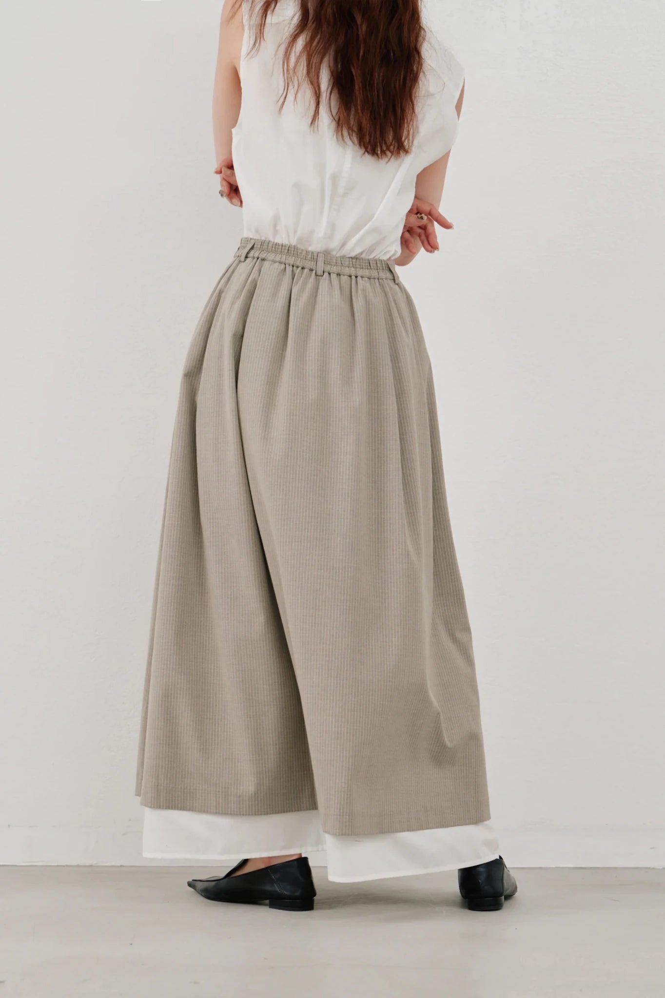 【Hella 2026 SPRING/SUMMER】striped layered skirt - Champdelarose