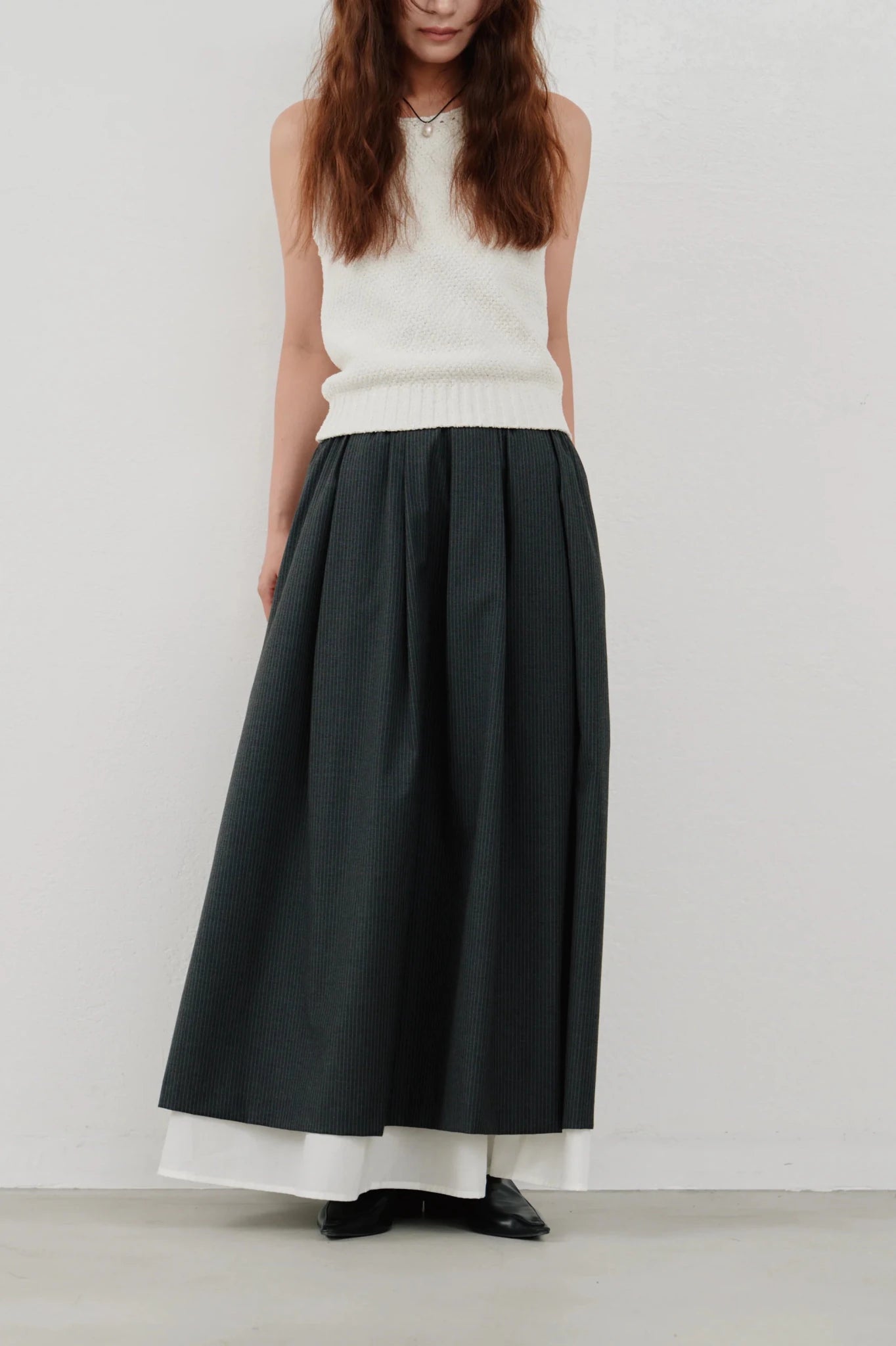 【Hella 2026 SPRING/SUMMER】striped layered skirt - Champdelarose
