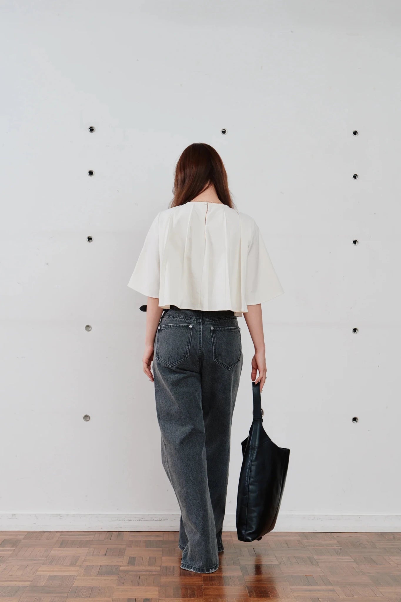【Hella 2026 SPRING/SUMMER】unbrella pleats cropped top - Champdelarose