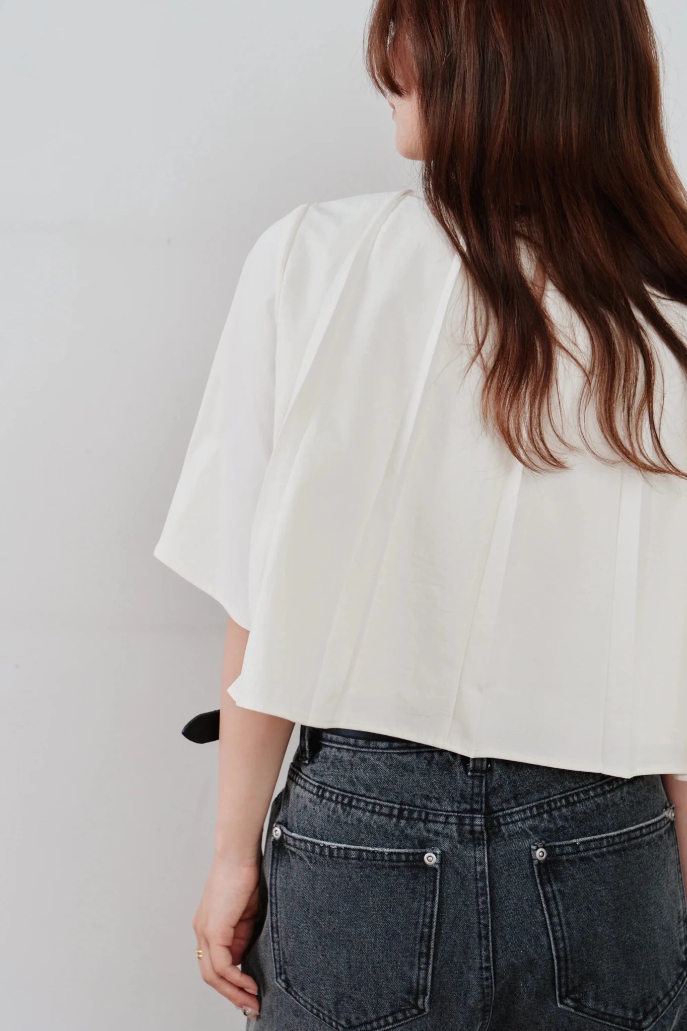 【Hella 2026 SPRING/SUMMER】unbrella pleats cropped top - Champdelarose