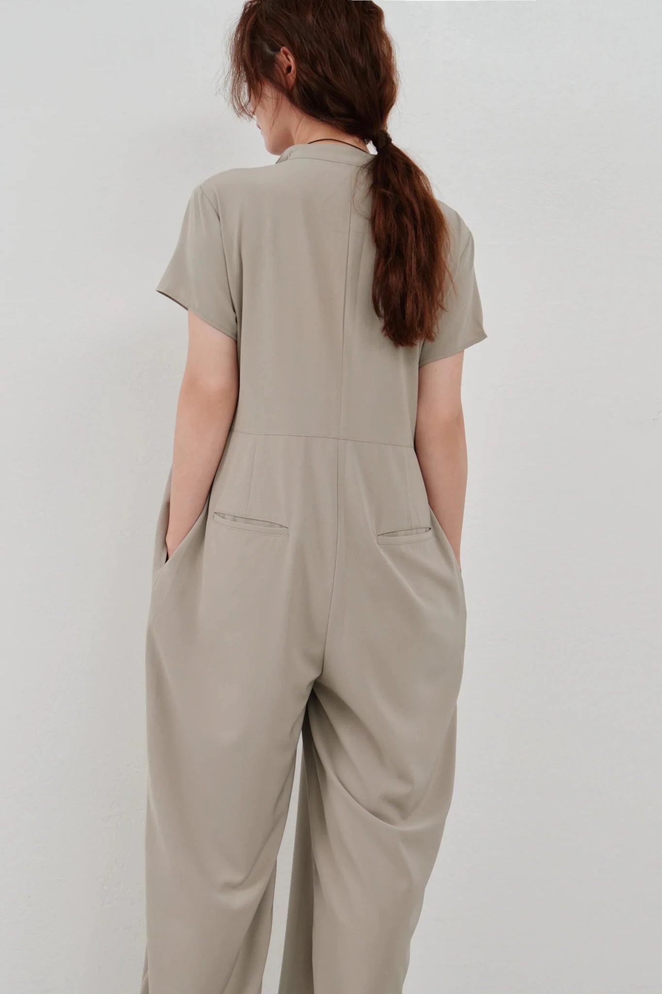 【Hella 2026 SPRING/SUMMER】wide tuck jumpsuit - Champdelarose