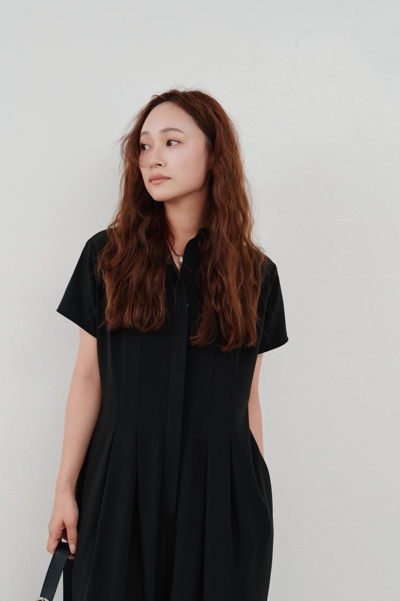 【Hella 2026 SPRING/SUMMER】wide tuck jumpsuit - Champdelarose