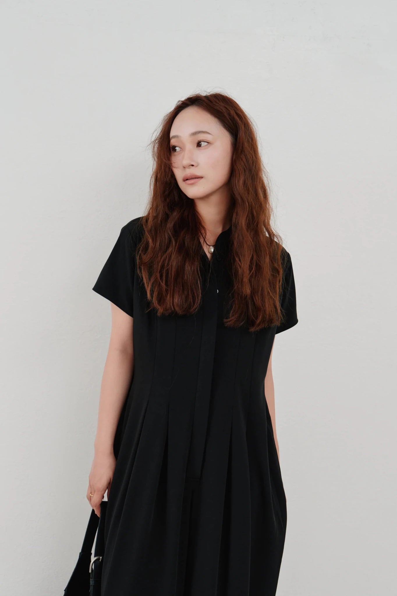 【Hella 2026 SPRING/SUMMER】wide tuck jumpsuit - Champdelarose