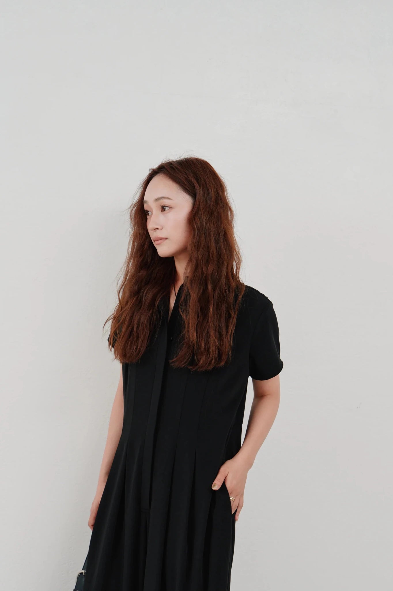 【Hella 2026 SPRING/SUMMER】wide tuck jumpsuit - Champdelarose