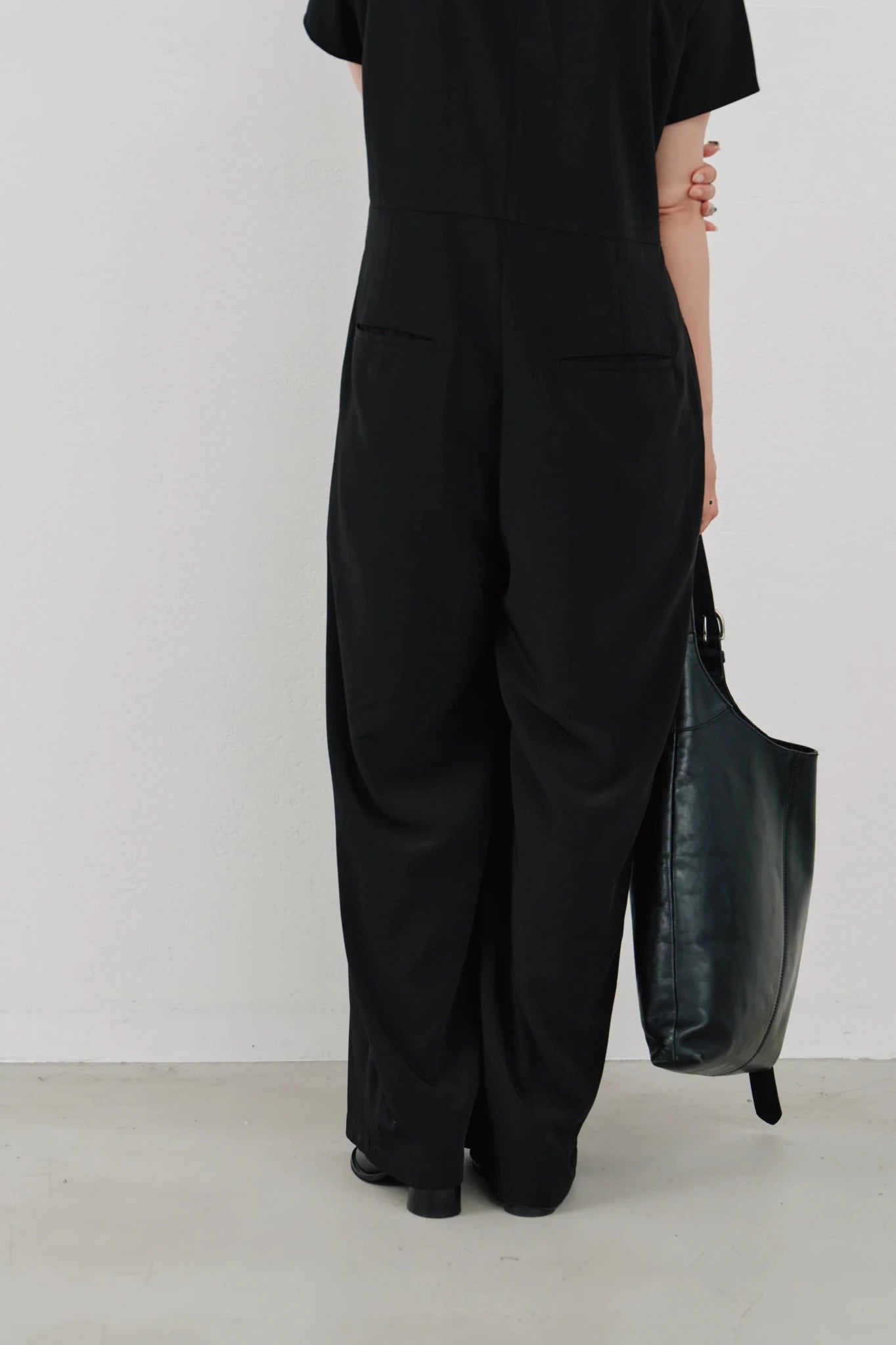 【Hella 2026 SPRING/SUMMER】wide tuck jumpsuit - Champdelarose