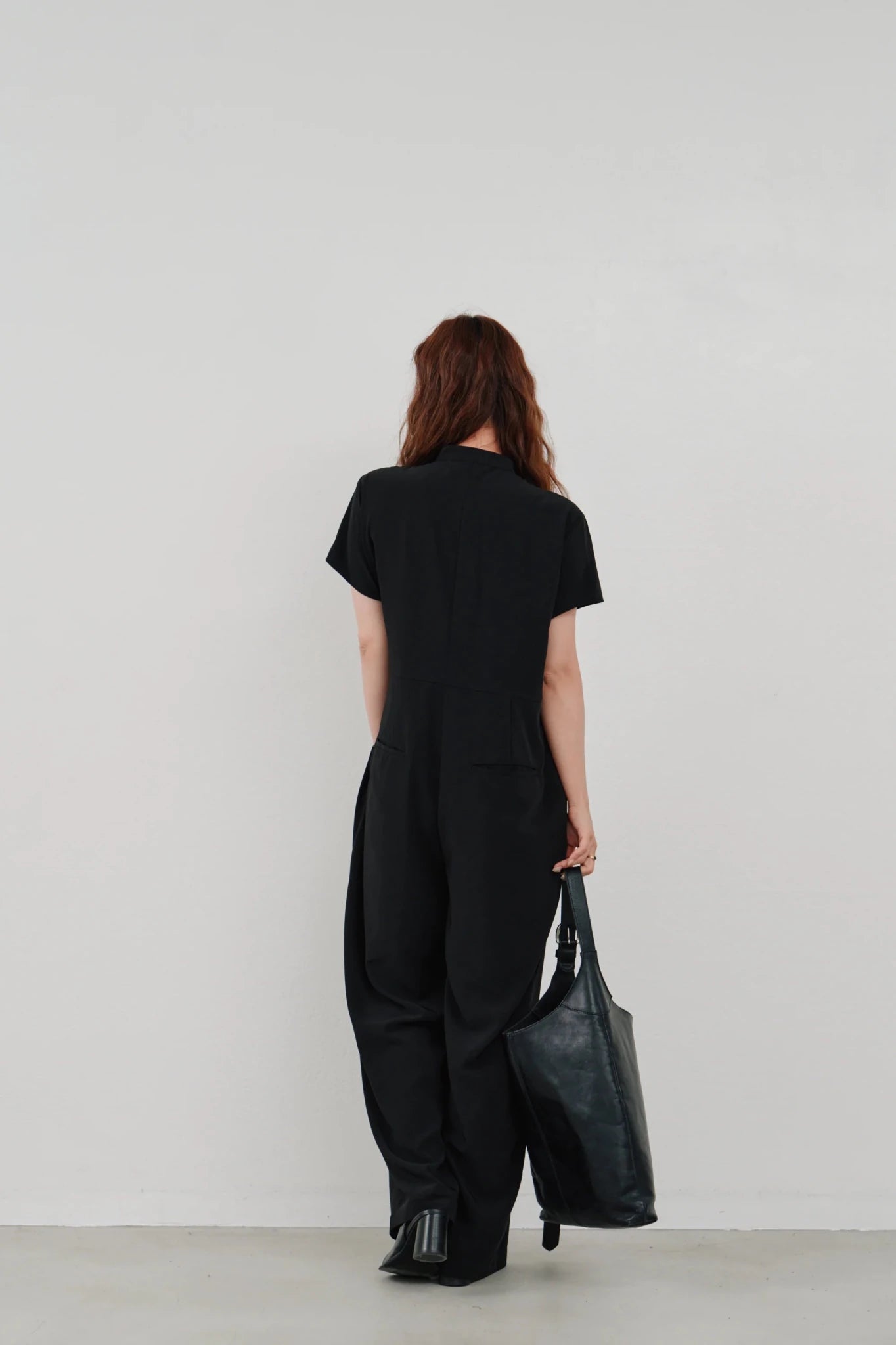 【Hella 2026 SPRING/SUMMER】wide tuck jumpsuit - Champdelarose
