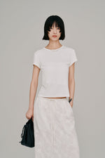 【Hella 2027 SS】compact rib tee - 4月下旬頃発送 - Champdelarose