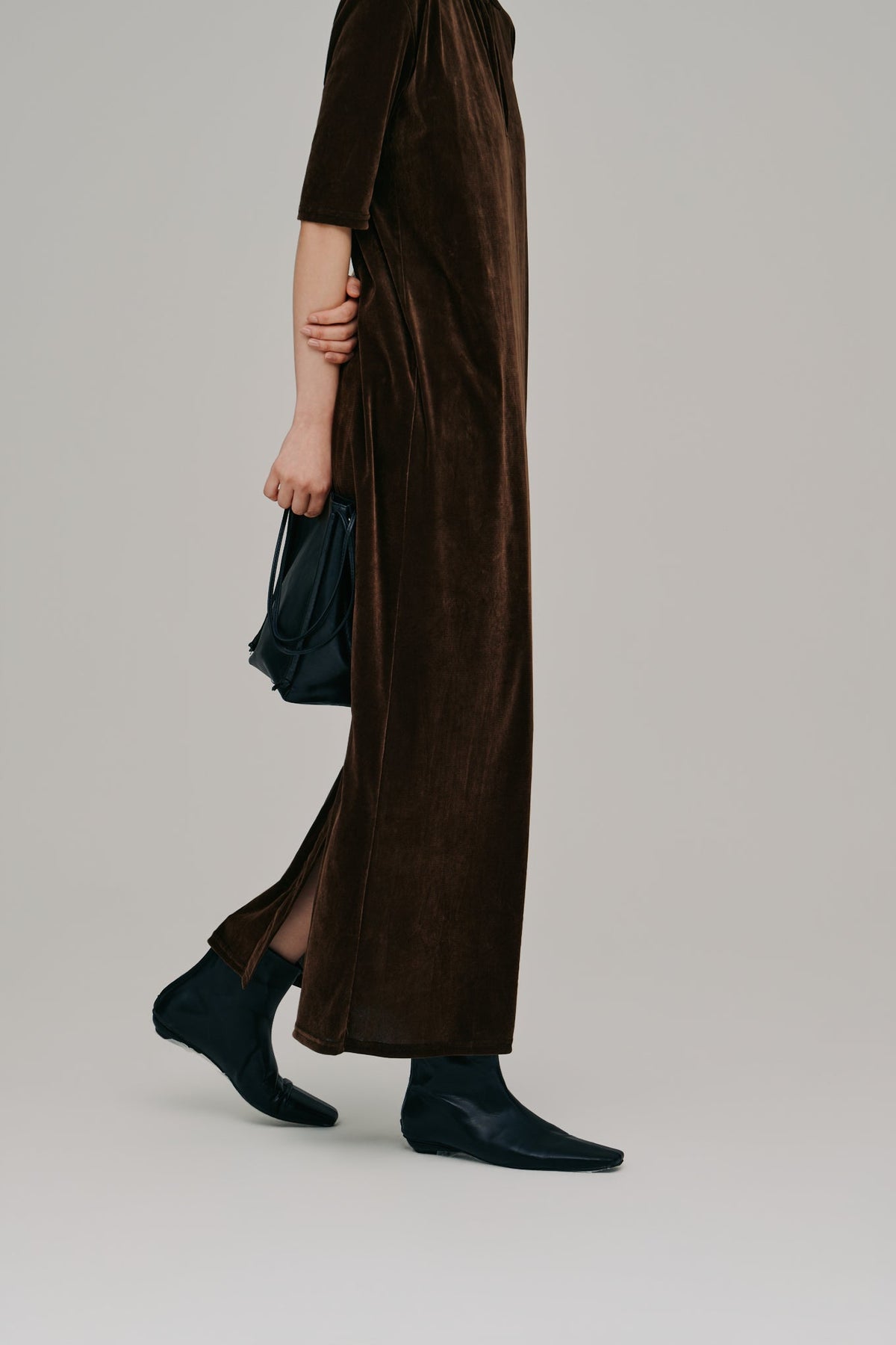 【Hella 2027 SS】flocked tulle keyhole dress - 3月下旬頃発送 - Champdelarose