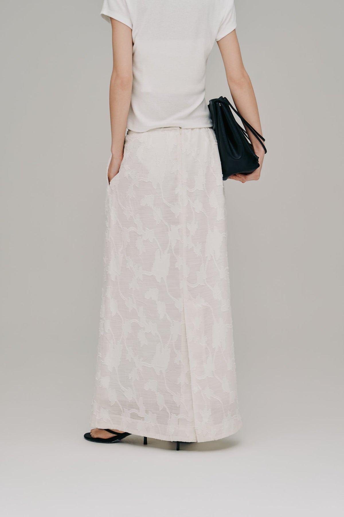 【Hella 2027 SS】flower jacquard skirt - 5月下旬頃発送 - Champdelarose