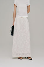 【Hella 2027 SS】flower jacquard skirt - 5月下旬頃発送 - Champdelarose