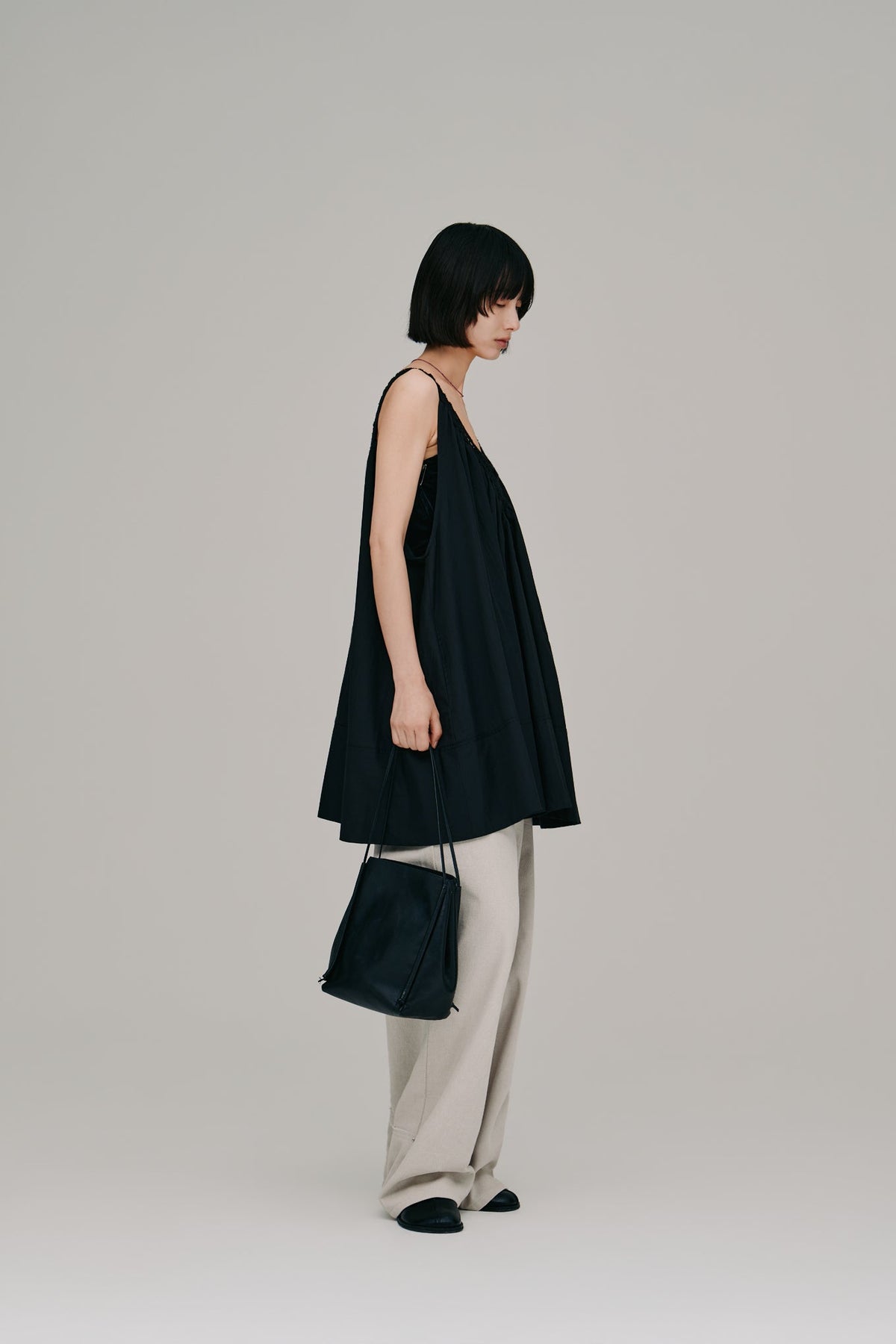 【Hella 2027 SS】lace trim gather tunic - 3月下旬頃発送 - Champdelarose