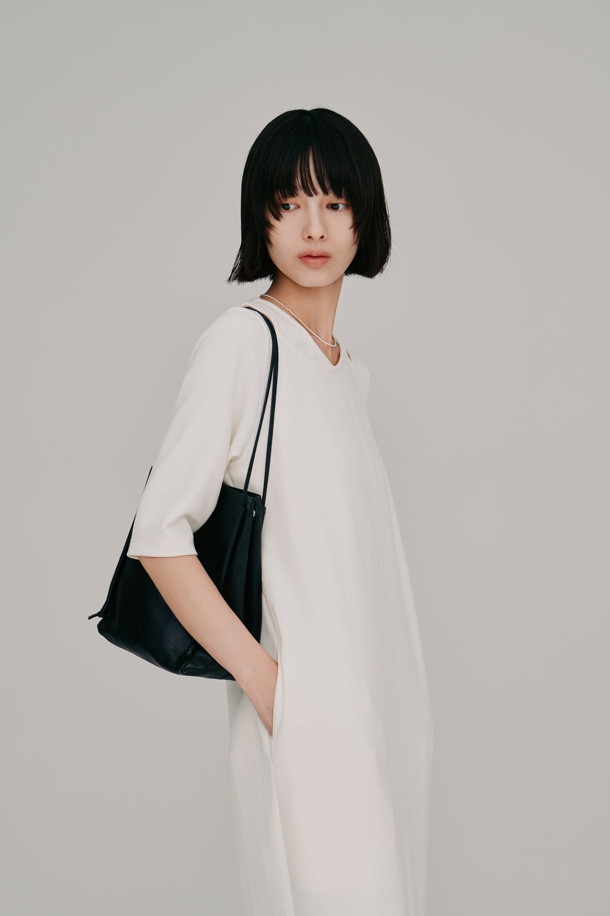 【Hella 2027 SS】layered half sleeve dress - 4月下旬頃発送 - Champdelarose