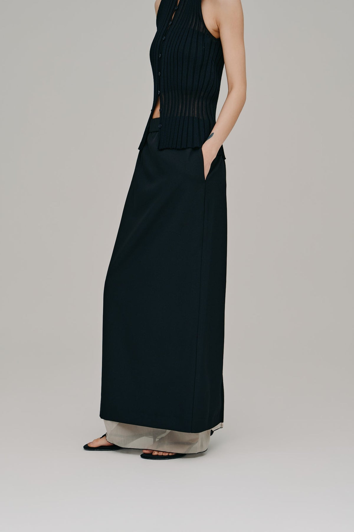 【Hella 2027 SS】layered tight skirt - 3月下旬頃発送 - Champdelarose