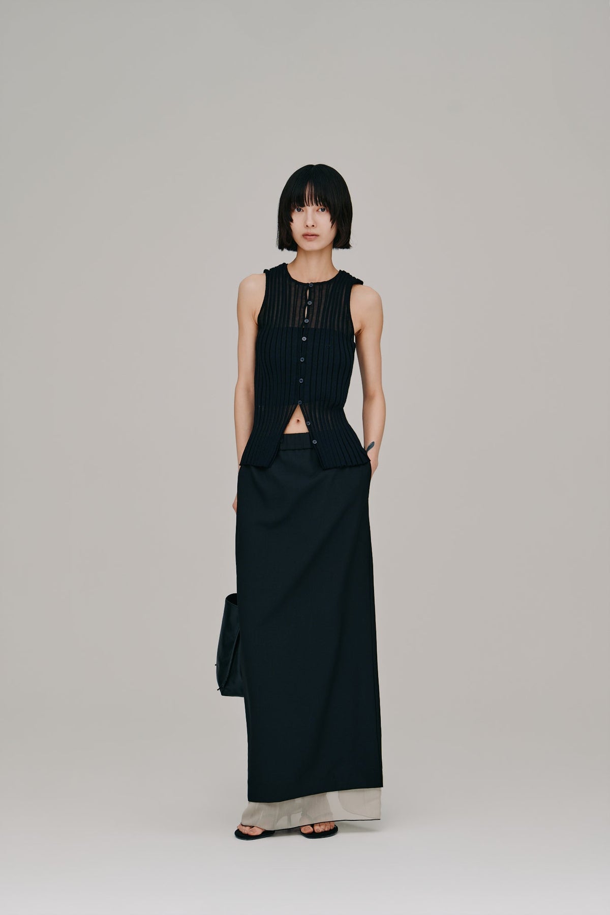【Hella 2027 SS】layered tight skirt - 3月下旬頃発送 - Champdelarose