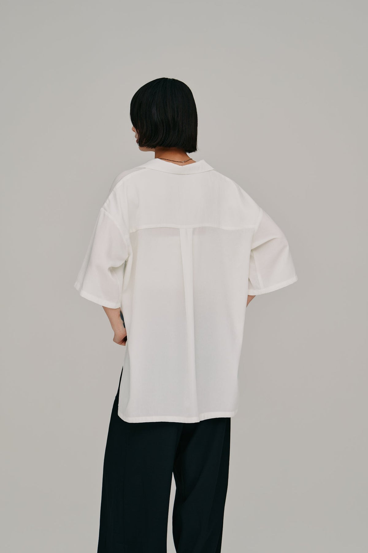 【Hella 2027 SS】open collar shirt - 6月下旬頃発送 - Champdelarose