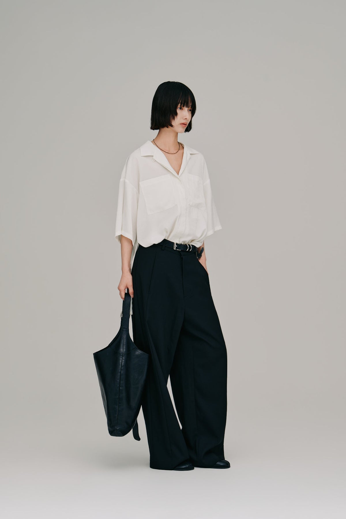 【Hella 2027 SS】open collar shirt - 6月下旬頃発送 - Champdelarose
