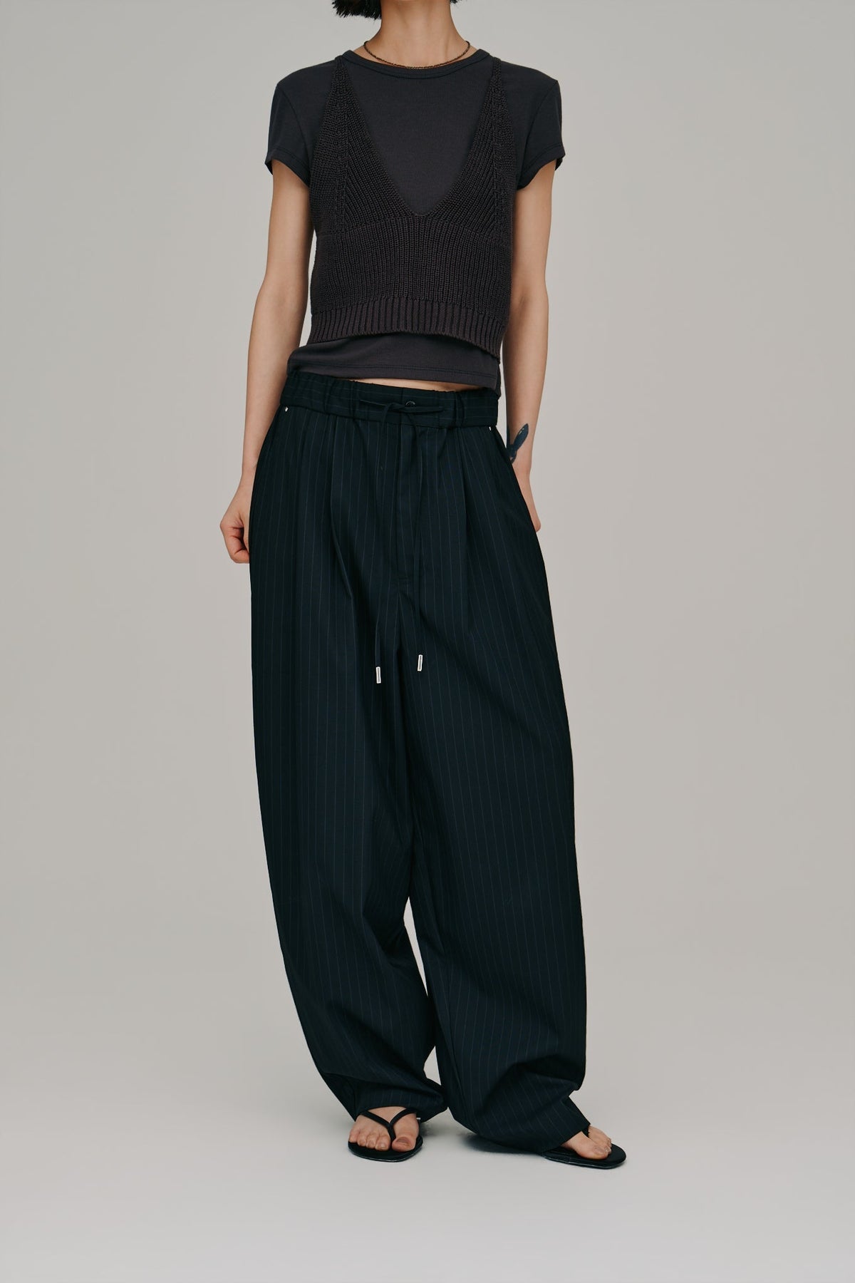 【Hella 2027 SS】ramie knit bustier - 4月下旬頃発送 - Champdelarose