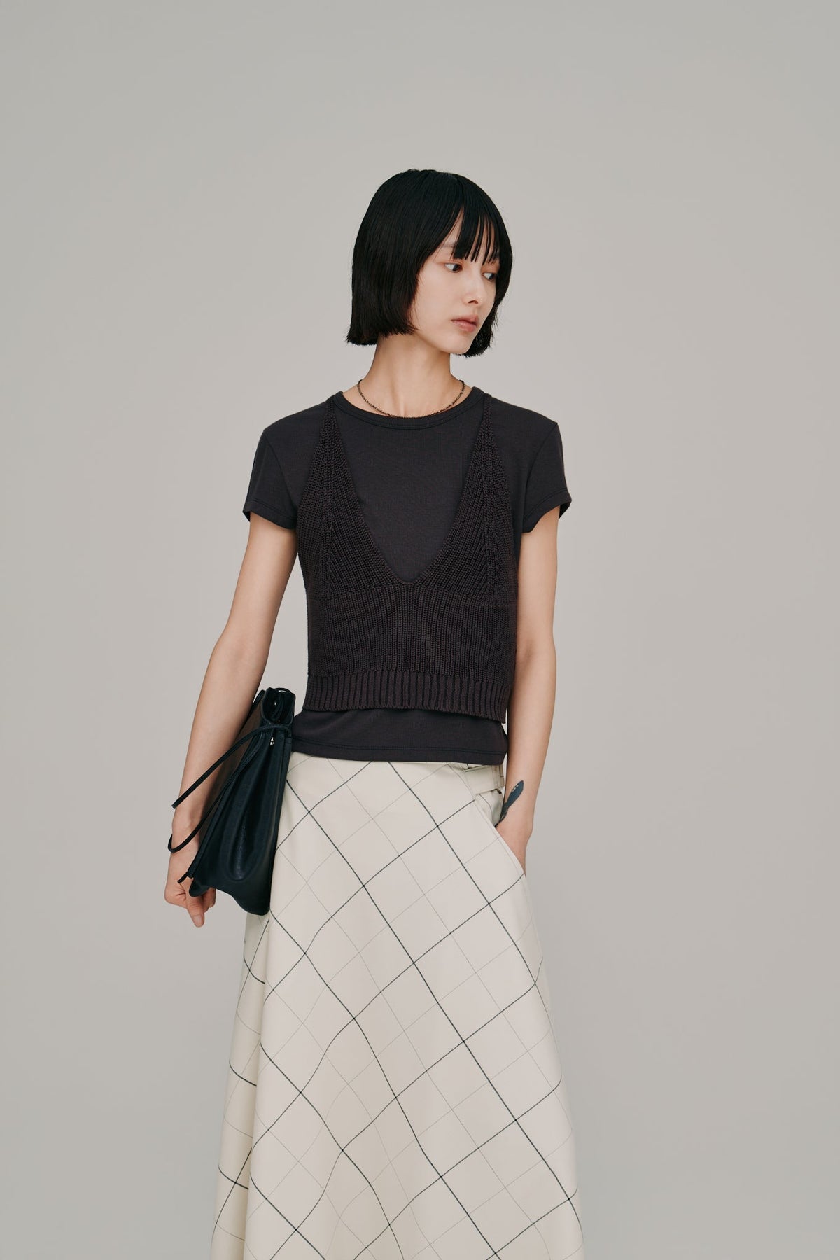 【Hella 2027 SS】ramie knit bustier - 4月下旬頃発送 - Champdelarose