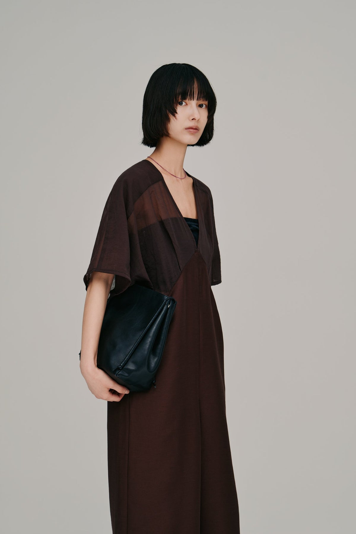 【Hella 2027 SS】sheer yoke jumpsuit - 3月下旬頃発送 - Champdelarose