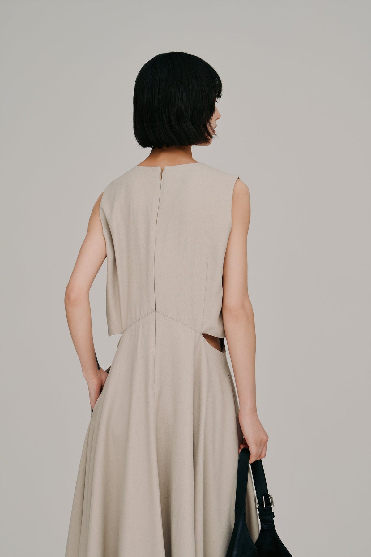【Hella 2027 SS】side slash flare dress - 5月下旬頃発送 - Champdelarose