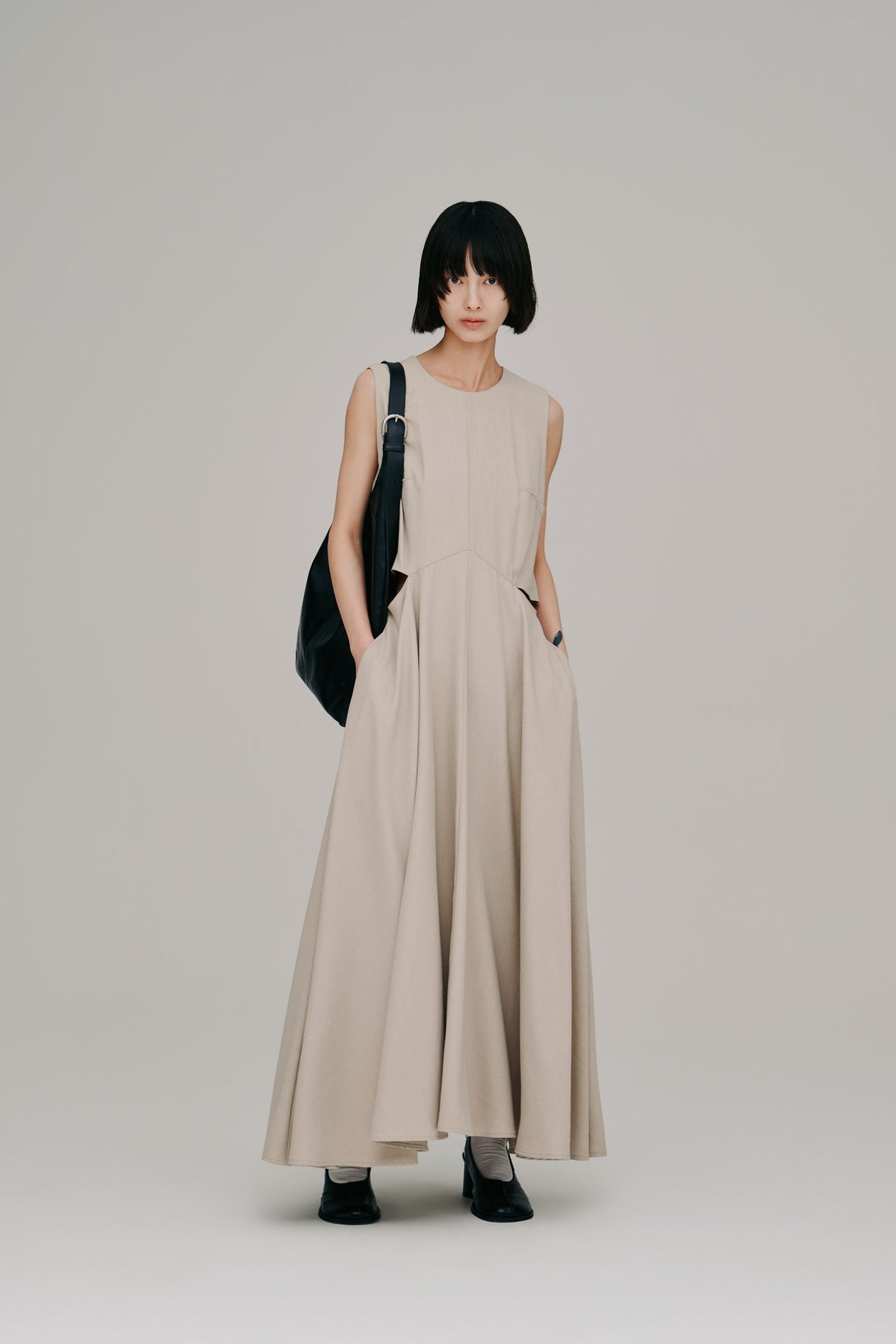 【Hella 2027 SS】side slash flare dress - 5月下旬頃発送 - Champdelarose