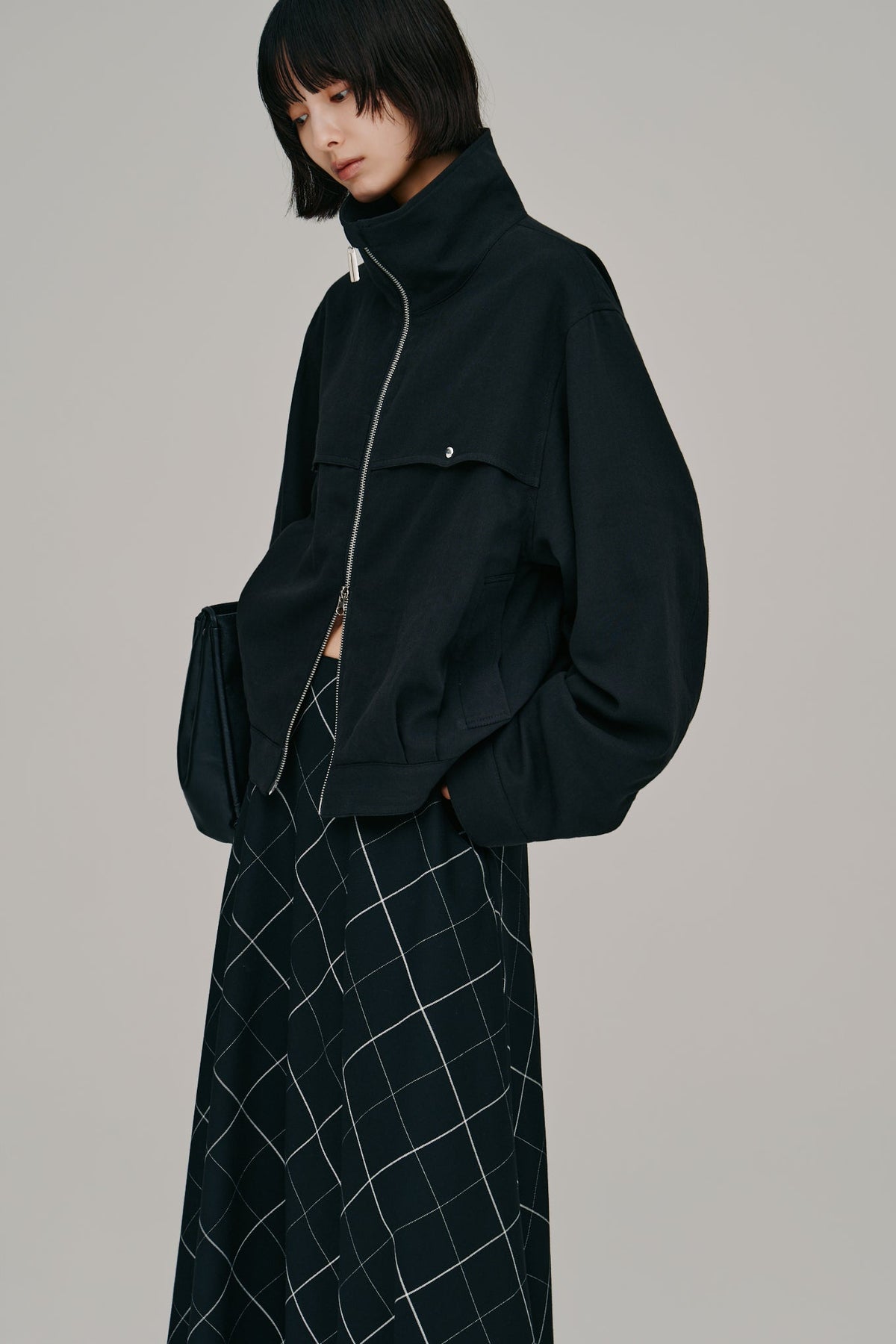 【Hella 2027 SS】stand collar blouson - 3月下旬頃発送 - Champdelarose