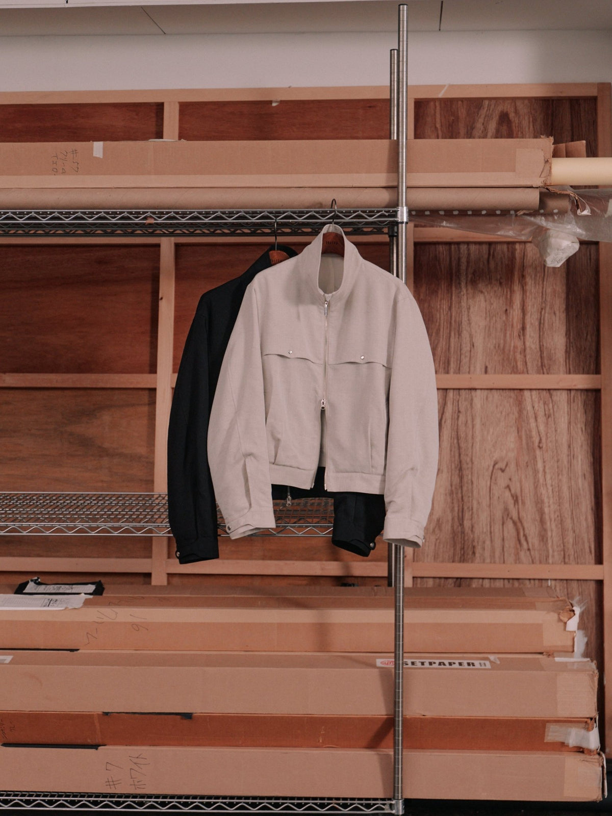 【Hella 2027 SS】stand collar blouson - 3月下旬頃発送 - Champdelarose