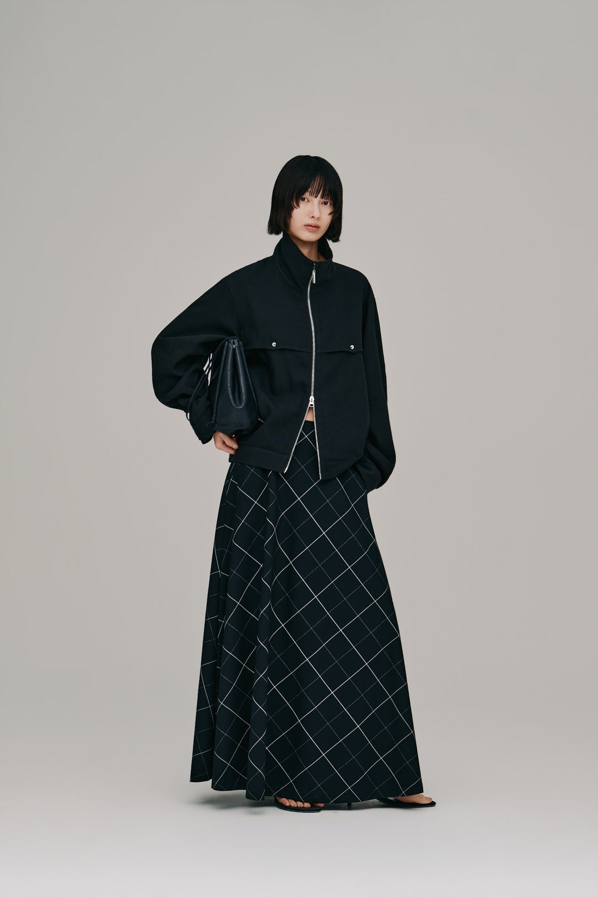 【Hella 2027 SS】stand collar blouson - 3月下旬頃発送 - Champdelarose