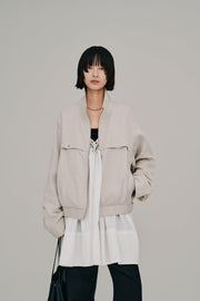 【Hella 2027 SS】stand collar blouson - 3月下旬頃発送 - Champdelarose