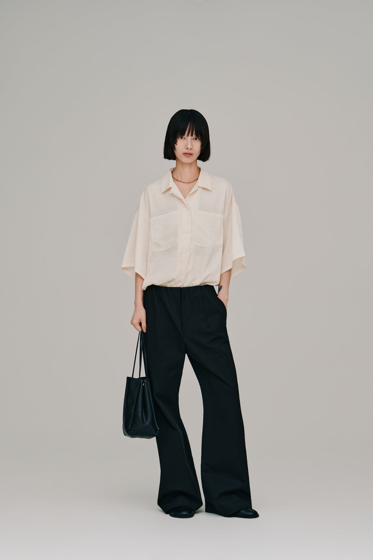 【Hella 2027 SS】stretch flare pants - 3月下旬頃発送 - Champdelarose