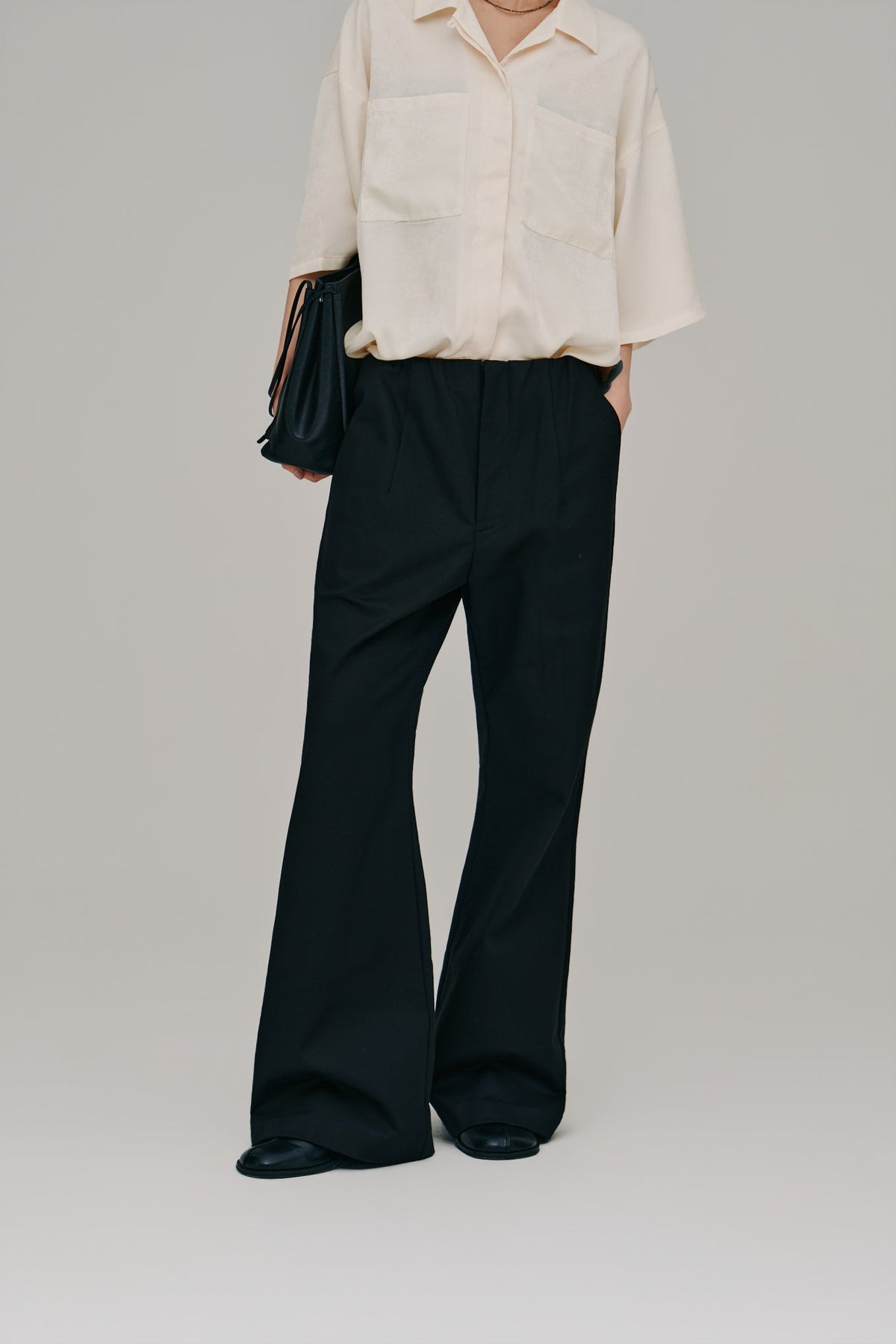 【Hella 2027 SS】stretch flare pants - 3月下旬頃発送 - Champdelarose