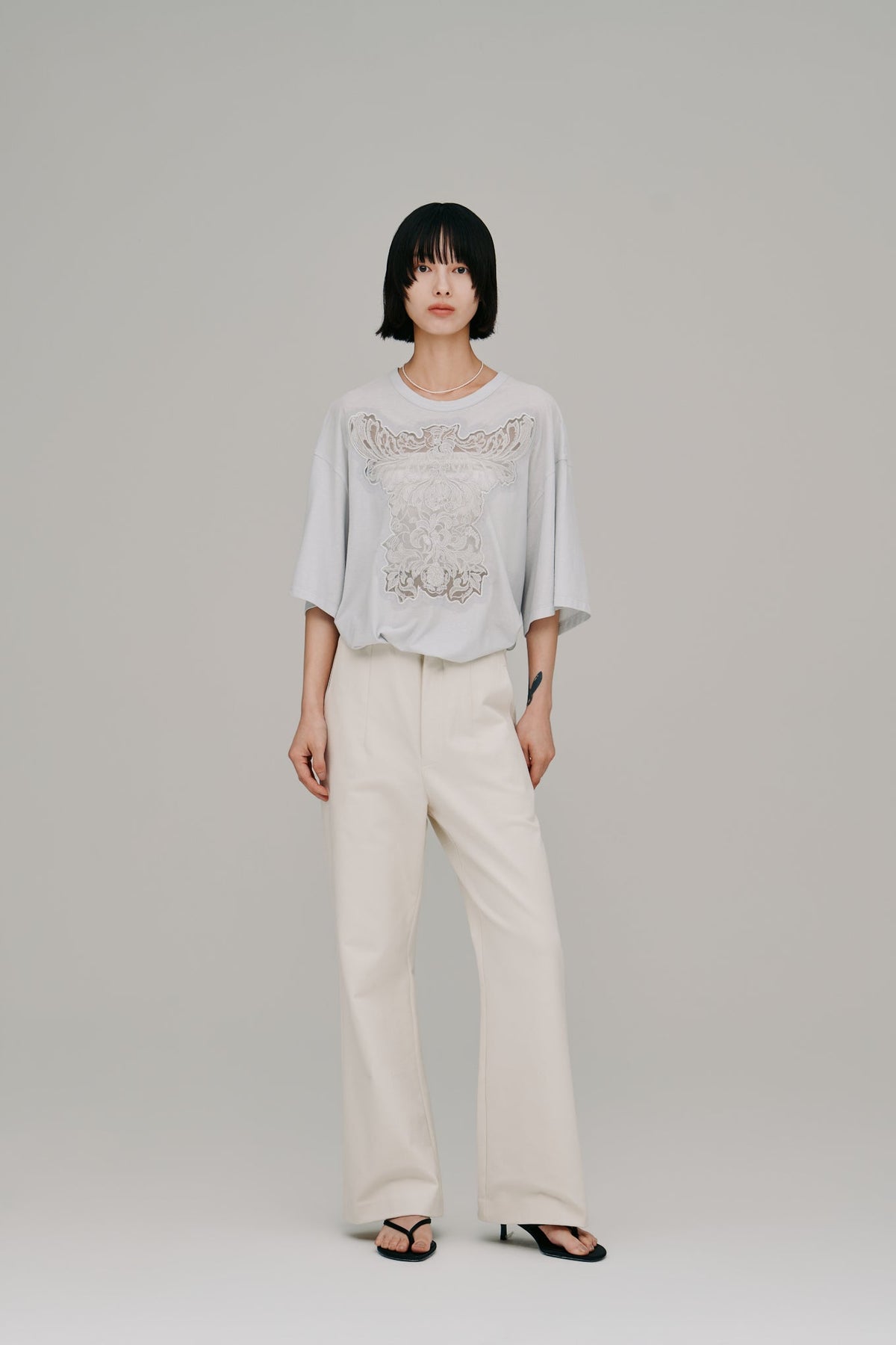 【Hella 2027 SS】stretch flare pants - 3月下旬頃発送 - Champdelarose