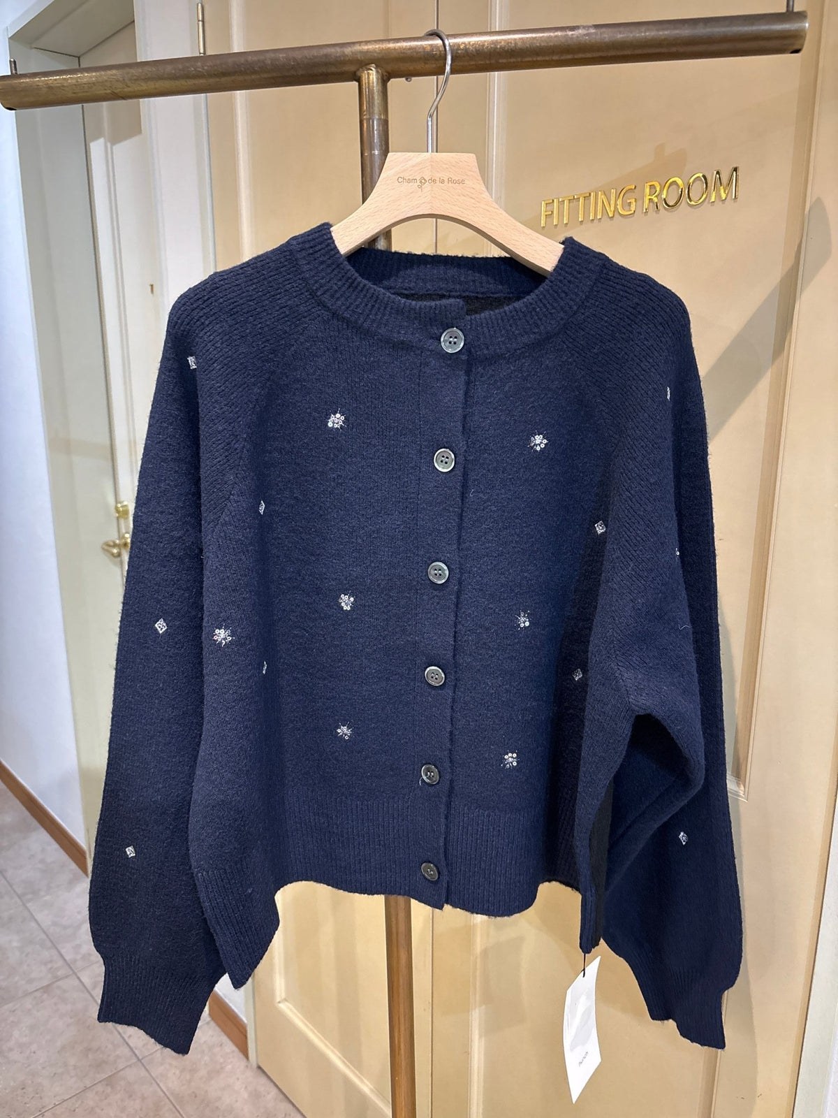 【hunch】ウール混ニット刺繍CD - Champdelarose