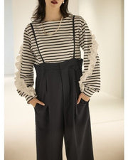 【Mewl 2026 PRE SPRING】ボーダーフリルスリーブTOPS