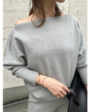 【Mewl 2026 SPRING】スウェットライクドルマンニット