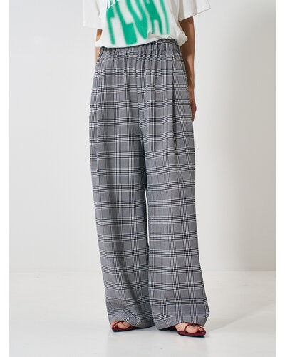 【YENN 2026 SPRING】PLAID TUCK EASY PT