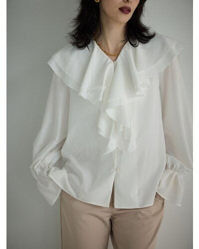 【Mewl 2026 PRE SPRING】ラッフルブラウス
