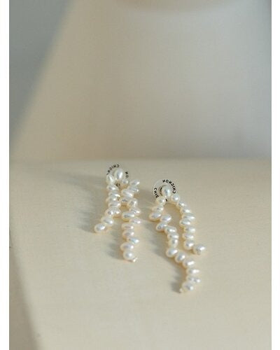 [CHIGNON 2026 早春系列] 淡水珍珠搖擺耳環