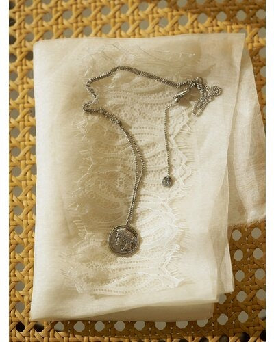 【CHIGNON 2026 SPRING】石入りコインネックレス