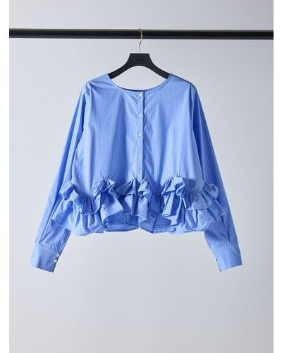 【Mewl 2026 SPRING】ペプラムフリル2WAYブラウス