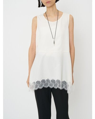 【CHIGNON 2026 SPRING】ヘムレースサテンタンク